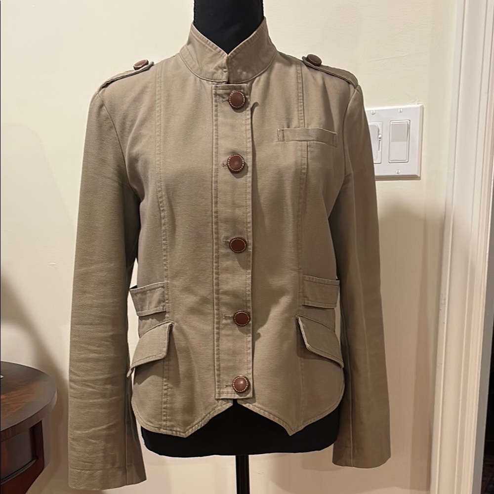 Vintage Armani Collezioni Beige Utility Jacket